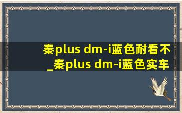 秦plus dm-i蓝色耐看不_秦plus dm-i蓝色实车